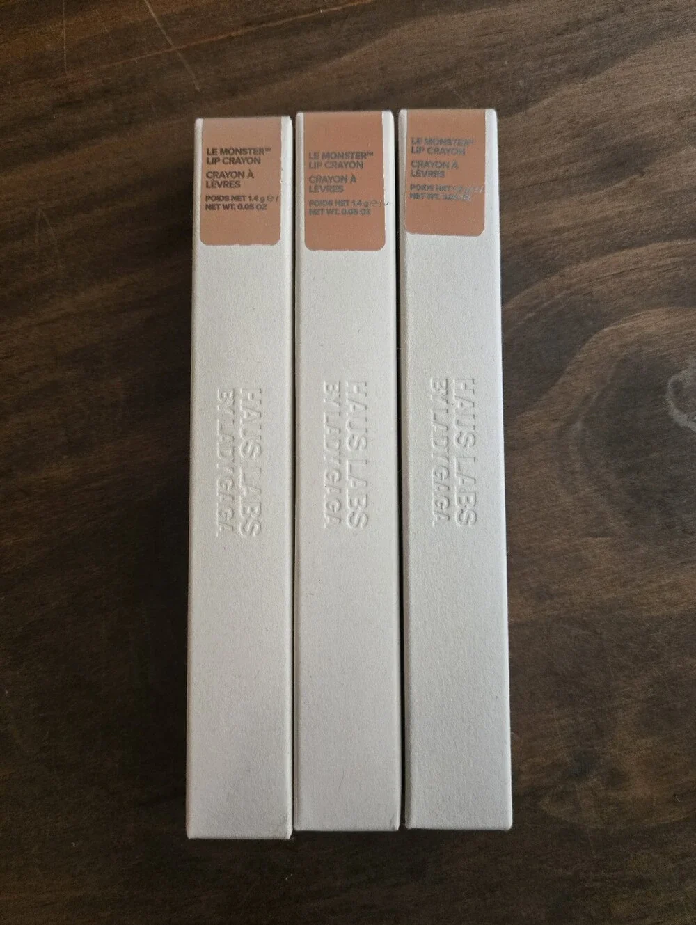 Set Of 3 Haus Labs By Lady Gaga Le Monster Lip Crayon - Honey Matte